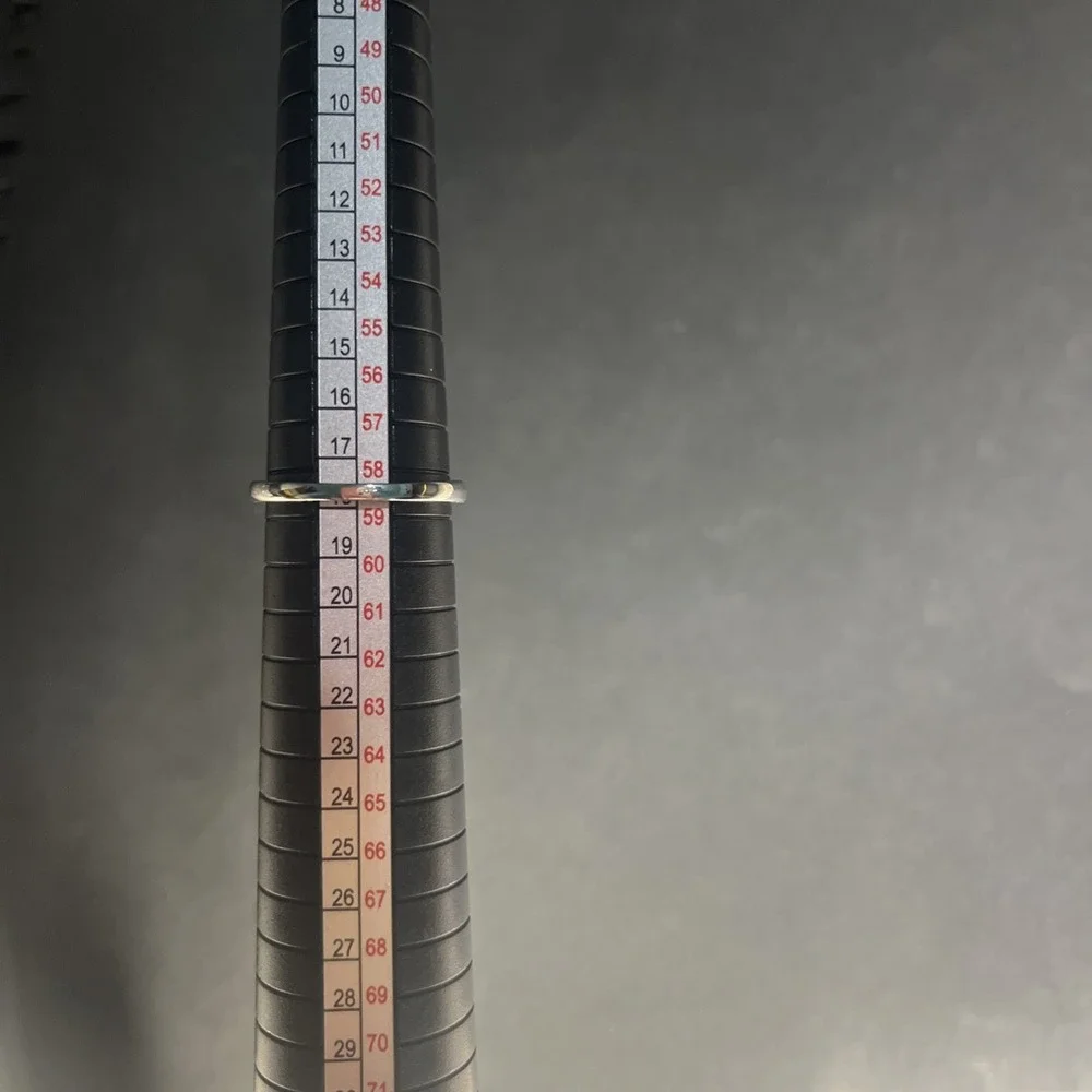 Size 8.5 925 Stamp‎ Sterling Silver Flower Ring Cz - Picture 4 of 7